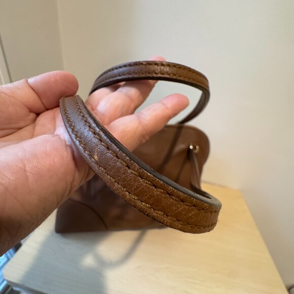 ๐ Gucci Bree Brown Leather Dome Satchel Bag | Authentic | Gently Used - Picture 11 of 16